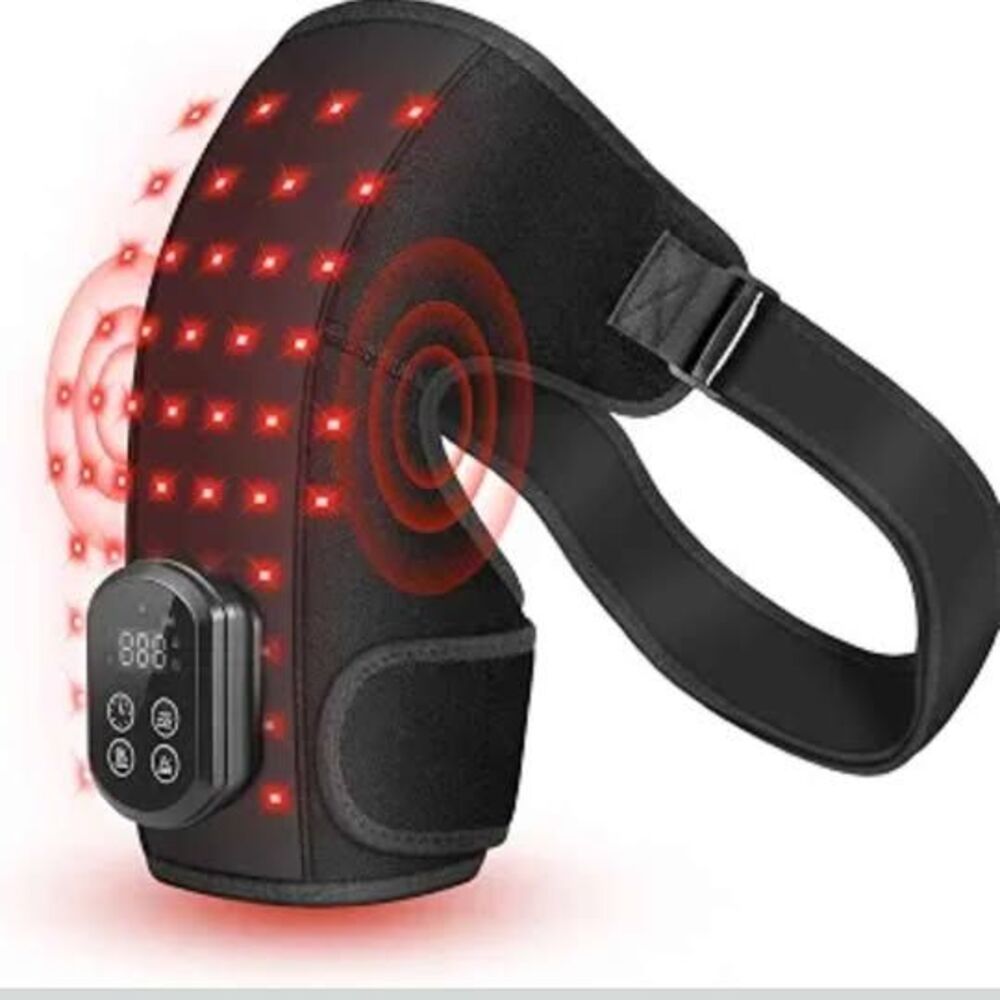 Cordless Red Light Therapy for Shoulder with Heat & Massage Vibration - New